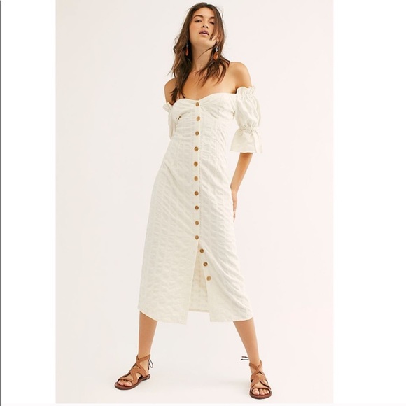 Free People Dresses & Skirts - Free People Acting Cool Midi Dress Small